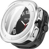 Wigento Beschermhoes + gehard glas, zilver, voor Samsung Galaxy Watch Ultra 47mm / Ultra 2025
