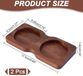 Shenzhen Haorui Industrial Technology Co., Ltd. Plateau en bois pour moulin à sel et poivre - couleur café - set de 2
