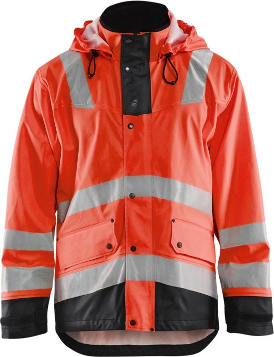 Blåkläder Blaklader Regenjas High Vis LEVEL 2 4302-2003 - High Vis Rood/Zwart - XS