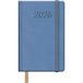 Dohe Agenda 2026 - Weekweergave, 8,5 x 13 cm, Harde Omslag Kunstleer, Elastische Sluiting, Bladwijzer, Jaarplanner Spaans, Samba Lichtblauw
