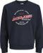 JACK&JONES JJELOGO SWEAT CREW NECK 2 COL SS26 Homme Pull L Coton/Polyester Sky Captain