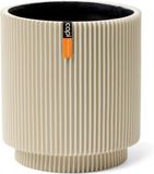 Capi Europe Vaas cilinder Groove Colours Beige 23x25 cm
