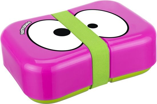 FruitFriends Lunchbox Strap - Kunststof - 18.5x13.5x6.8 cm - Pink
