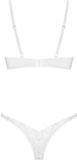 Obsessive - Alissium 2 Piece Set Lingerie set - XL/2XL - Wit
