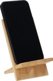 QUVIO Telefoonhouder voor bureau - Lichtbruin - Bamboe