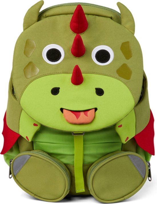 Affenzahn Kinderrugzak 8L Draak - Groen/Rood