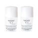 Vichy Anti-Transpirant Déodorant 48H Roll-On Peau Sensible, 2X50 ml