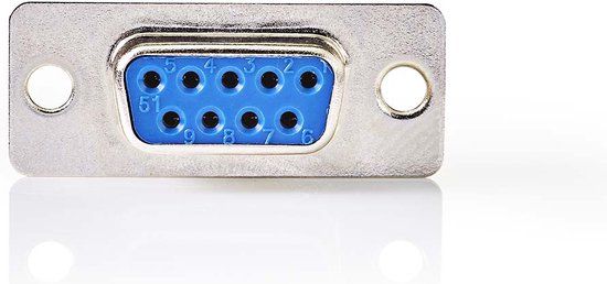 Nedis D-Sub-Chassisdeel - D-SUB 9-Pins Female - Zilver - Doos