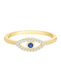 Glanzstücke München Ring royal blue/koningsblauw / goudgeel