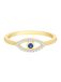 Glanzstücke München Ring royal blue/koningsblauw / goudgeel