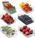 O'woda Réfrigérateur organisateurs, conteneurs de rangement empilables pour réfrigérateur, organisateurs de rangement transparents avec poignées, pour cuisine, garde-manger, tiroir, comptoir, cosmétiques, sans BPA, 6 pièces
