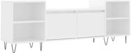 vidaXL TV-meubel 160x35x55 cm bewerkt hout wit