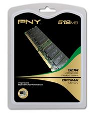 PNY 0.5GB DDR3 133MHz SDRAM - MN0512SSD-100/133