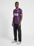 hummel Hmlsoad Tour 26 Paris Jersey S/S Adultes XXL Paars Polyester Manches courtes Col rond Logo Coupe regular