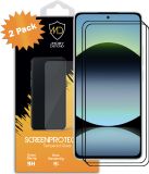 MobyDefend 2-Pack Screenprotectors - Gehard Glas - Geschikt voor Xiaomi Redmi Note 14 5G - Zwarte Randen