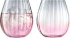 L.S.A. Dusk Tumbler Glas 425 ml Set van 2 Stuks - Glas - Roze
