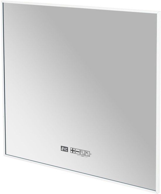 Eurom Sani 600 Mirror Infraroodpaneel met spiegel - 100x70cm - LED verlichting - WiFi - 600 watt - mat wit
