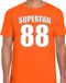 Bellatio Decorations Shoppartners Bv Oranje t-shirt voor heren - Superfan nummer 88 - Nederland supporter - EK/ WK shirt / outfit S