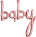 PARTYDECO - Ballon bébé en aluminium couleur or rose