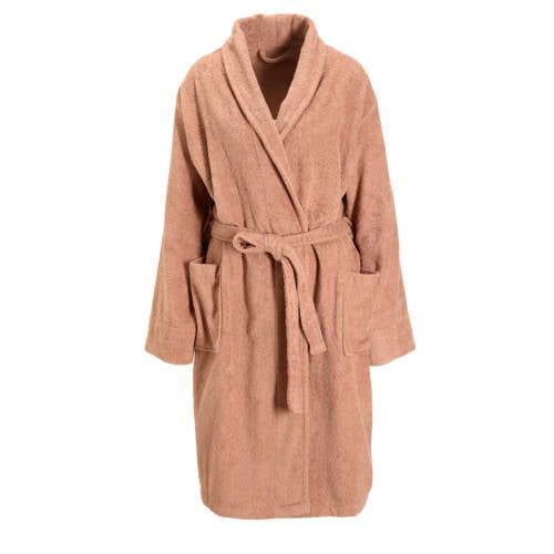 NOUS Living dames badstof badjas Roodbruin