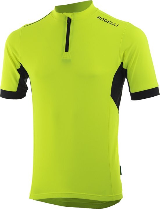 - Rogelli Perugia 2.0 Fietsshirt Heren Korte mouwen Maat 3XL Fluor/Zwart