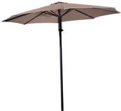 Lesliliving Push-up parasol Libra taupe Ø3 meter