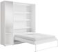 Vente-unique Lit coffre bois blanc 140 x 200 cm