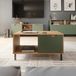 Vicco Salontafel Marelle Groen/Artisanaal eiken 90 x 50 x 47 cm