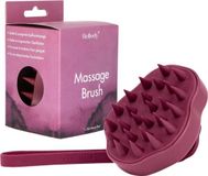 Bellody Hoofdhuid Massageborstel Bordeaux Red
