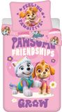 Paw Patrol Dekbedovertrek Pawsome Friendship Grow 140 x 200 cm - 70 x 90 cm - Polyester