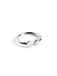 SINGULARU - Gepersonaliseerde Letter Spark Zilveren Ring