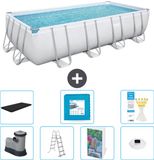 Bestway Rechthoekig Power Steel Zwembad - 549 x 274 x 122 - Grijs