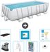 Bestway Rechthoekig Power Steel Zwembad - 549 x 274 x 122 - Grijs
