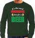 Bellatio Decorations Shoppartners Bv Grote maten wonderful beer foute Kerst bier sweater - groen - heren - Kerst trui / Kerst outfit / drank kersttrui XXXL