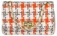 Gave Lux Sac bandoulière double compartiment pour femmes en coton italien et cuir sauvage fait main