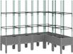 vidaXL Plantenbak met latwerk 160x120x142,5 cm polypropeen lichtgrijs