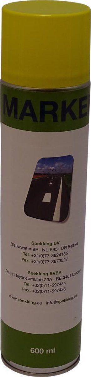 Spekking Markeringsverf - Spuitbus - 600 ml - geel - 8830301329393