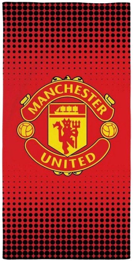 4KidsOnly Manchester United strandlaken Katoen Rood 75x150cm