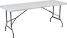 BRASQ Inklapbare Vouwtafel Wit - 180x70x74cm
