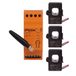Driefasige ENERGY-3-100 Driefasige stroomverbruikmeter, wi-fi energieverbruikmeter, 3-fasig, 100 A, montage: op 35 mm rail, WI-MEF-3-100/FIF