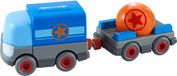 Haba Kullerbü Knikkerbaan Vrachtwagen met Aanhangwagen op Batterijen