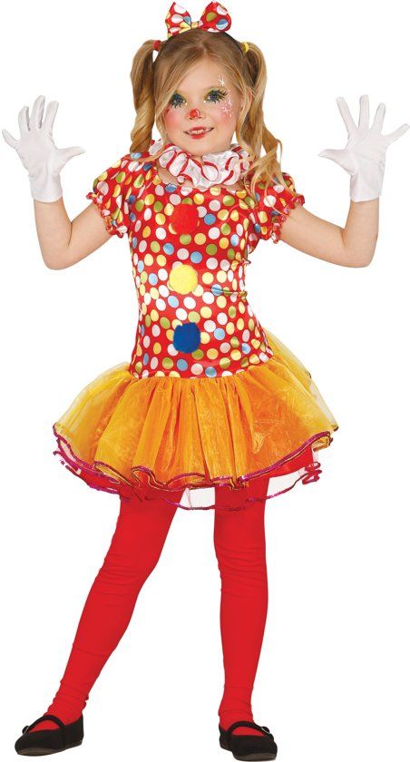 Panda - Clownskostuum met tutu voor meisjes - Verkleedkleding