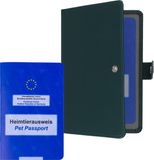 kwmobile hoes EU dierenpaspoort voor je huisdier - Cover Europees vaccinatiepaspoort huisdier - Met 2 extra opbergvakken