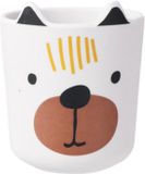 Excellent Houseware onbreekbare kinder drinkbekers - honden thema - 1x stuks - melamine kunststof - 7 x 9 cm - peuters