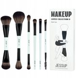 Jessup Duo-End Make-up Kwasten Set T501 - 6 Stuks - Noir