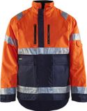 Blåkläder Winterjas High Vis Oranje/Marineblauw Maat XXS