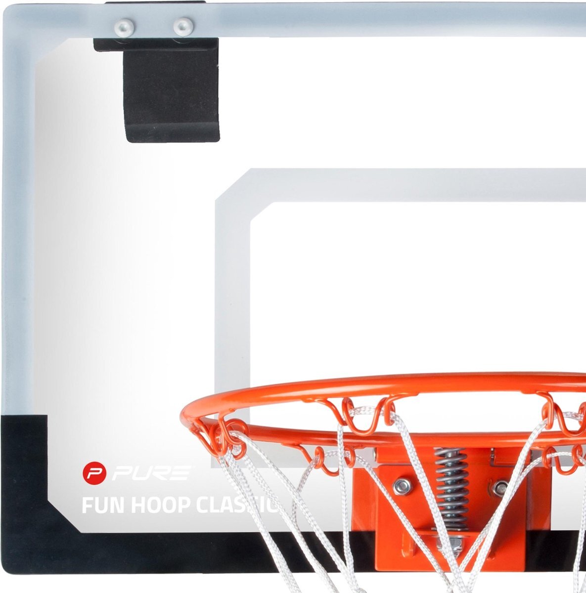 Pure2Improve Basketbalring voor de kamer met bal 45x30 cm in metaal en PVC