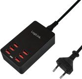Logilink PA0139 USB-oplader Zwart