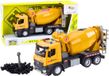 LEAN TOYS Bétonnière jaune à friction avec lumière et son
