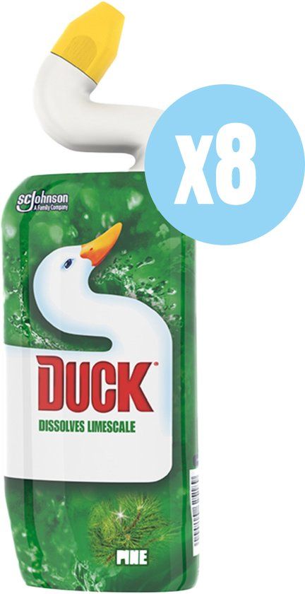 Duck Wc eend - Toiletreiniger - 4in1 Pine - 8 x 750ml - voordeelverpakking
